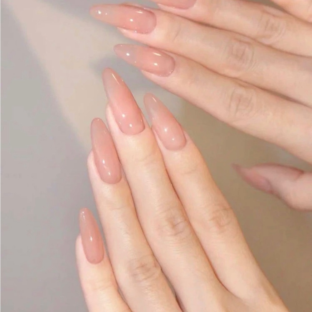 Press on nails - nude / pink